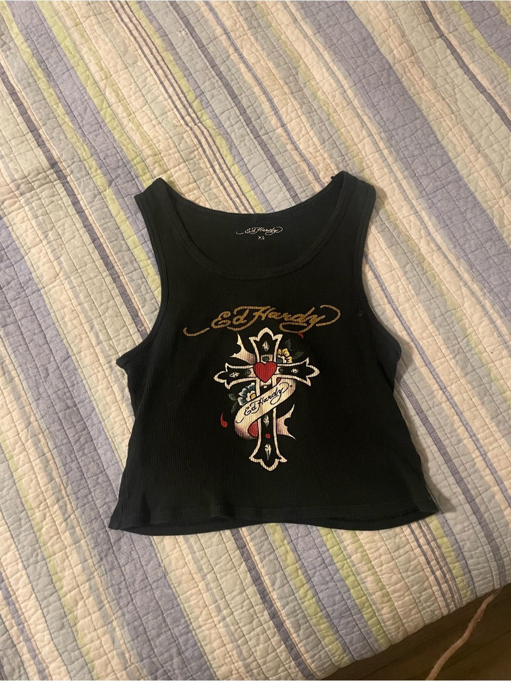 Ed Hardy Ribbed Tank Top